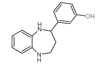3-(2,3,4,5-四氢-1H-苯并[b][1,4]-2-二氮杂烷)-苯酚结构式