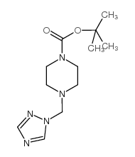 tert-butyl 4-(1,2,4-triazol-1-ylmethyl)piperazine-1-carboxylate Structure