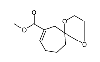 1,4-Dioxaspiro[4.6]undec-7-ene-7-carboxylic acid, methyl ester结构式
