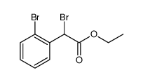 Benzeneacetic acid, α,2-dibromo-, ethyl ester Structure