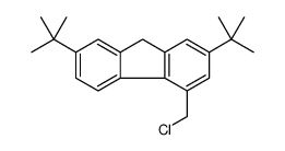 9H-Fluorene, 4-(chloromethyl)-2,7-bis(1,1-dimethylethyl) Structure