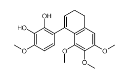 3-methoxy-6-(6,7,8-trimethoxy-3,4-dihydro-naphthalen-1-yl)-benzene-1,2-diol Structure