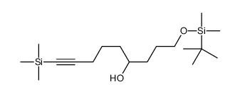 1-[tert-butyl(dimethyl)silyl]oxy-9-trimethylsilylnon-8-yn-4-ol Structure