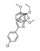 6-(4-chlorophenyl)-2-(4-ethoxy-3,5-dimethoxyphenyl)imidazo[2,1-b][1,3,4]thiadiazole Structure
