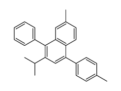 7-methyl-4-(4-methylphenyl)-1-phenyl-2-propan-2-ylnaphthalene Structure