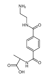 (2S)-2-[[4-(2-aminoethylcarbamoyl)benzoyl]amino]propanoic acid结构式
