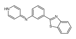 N-[3-(1,3-benzothiazol-2-yl)phenyl]pyridin-4-amine结构式