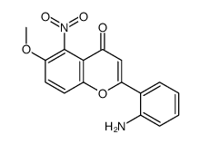 2-(2-aminophenyl)-6-methoxy-5-nitrochromen-4-one结构式