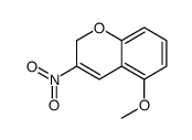 2H-1-BENZOPYRAN,5-METHOXY-3-NITRO-结构式