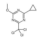 2-cyclopropyl-4-methoxy-6-(trichloromethyl)-1,3,5-triazine结构式