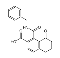 1-[(N-benzylamino)carbonyl]-8-oxo-5,6,7,8-tetrahydronaphthalene-2-carboxylic acid结构式