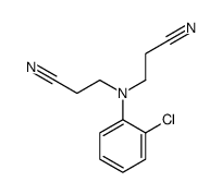 3-[2-chloro-N-(2-cyanoethyl)anilino]propanenitrile结构式