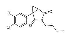 3-butyl-1-(3,4-dichlorophenyl)-3-azabicyclo[3.1.0]hexane-2,4-dione Structure