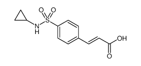 2-Propenoic acid, 3-[4-[(cyclopropylamino)sulfonyl]phenyl]结构式