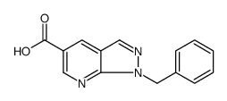 1H-Pyrazolo[3,4-b]pyridine-5-carboxylic acid, 1-(phenylmethyl)结构式