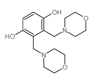 1,4-Benzenediol,2,3-bis(4-morpholinylmethyl)-结构式