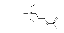 3-acetyloxypropyl-diethyl-methylazanium,iodide Structure