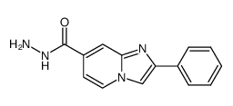 2-phenylimidazo[1,2-a]pyridine-7-carbohydrazide结构式