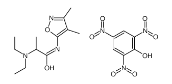 2-(diethylamino)-N-(3,4-dimethyl-1,2-oxazol-5-yl)propanamide,2,4,6-trinitrophenol Structure