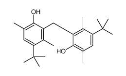 2,2'-methylenebis[4-tert-butyl-3,6-xylenol]结构式