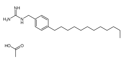 carbamimidoyl-[(4-dodecylphenyl)methyl]azanium,acetate Structure