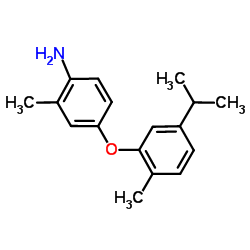 4-(5-Isopropyl-2-methylphenoxy)-2-methylaniline Structure