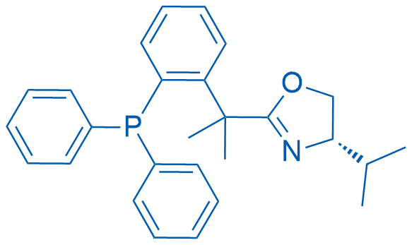 (S)-2-(2-(2-(二苯基膦基)苯基)丙-2-基)-4-异丙基-4,5-二氢恶唑图片