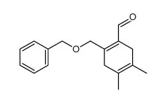 4,5-Dimethyl-2-benzyloxymethyl-cyclohexa-1,4-dien-1-carbaldehyd Structure