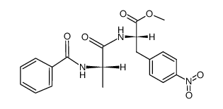 benzoyl-L-alanyl-L-p-nitrophenylalanine methyl ester结构式