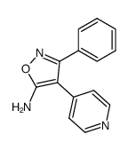 3-phenyl-4-(pyridin-4-yl)isoxazol-5-amine Structure