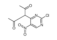 3-(2-chloro-5-nitropyrimidin-4-yl)pentane-2,4-dione结构式