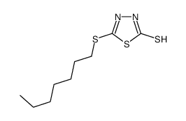 5-heptylsulfanyl-3H-1,3,4-thiadiazole-2-thione结构式