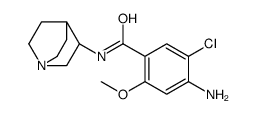 4-amino-N-(1-azabicyclo[2.2.2]octan-3-yl)-5-chloro-2-methoxybenzamide,hydrate,hydrochloride Structure