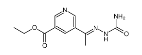 5-(1-semicarbazono-ethyl)-nicotinic acid ethyl ester Structure