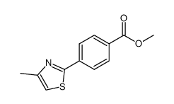 4-(4-methyl-thiazol-2-yl)-benzoic acid methyl ester Structure