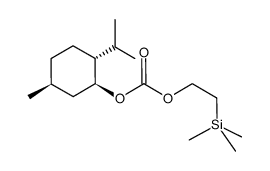 2-(trimethylsilyl)ethyl (1S,2R,5S)-2-isopropyl-5-methylcyclohexyl carbonate结构式