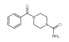 4-Benzoyl-piperazine-1-carboxylic acid amide Structure