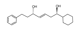 (E)-(1R,5S)-1-cyclohexyl-7-phenylhept-3-ene-1,5-diol Structure