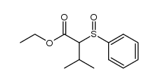 ethyl 3-methyl-2-(phenylsulfinyl)butanoate结构式
