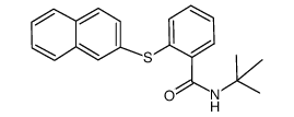 N-tert-butyl-2-(naphthalen-3-ylthio)benzamide结构式