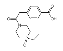 4-[2-(4-ethyl-4-oxido-1,4-azaphosphinan-1-yl)-2-oxoethyl]benzoic acid结构式