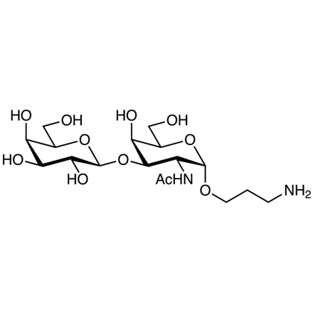 Galβ(1-3)GalNAc-α-propylamine Structure