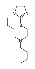 N-butyl-N-[2-(4,5-dihydro-1,3-thiazol-2-ylsulfanyl)ethyl]butan-1-amine结构式