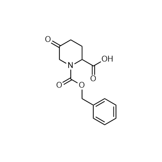 1-((苄氧基)羰基)-5-氧代哌啶-2-羧酸结构式