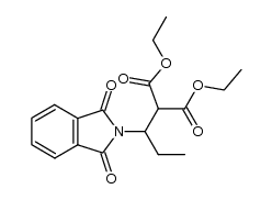(1-phthalimido-propyl)-malonic acid diethyl ester Structure