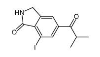 5-(1-oxo-2-methylpropyl)-7-iodoisoindolinone Structure