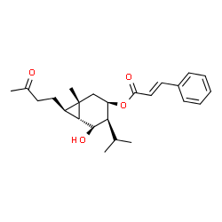 3-Phenylpropenoic acid [(1S,6β)-5β-hydroxy-1β-methyl-4β-(1-methylethyl)-7β-(3-oxobutyl)bicyclo[4.1.0]heptan-3β-yl] ester picture