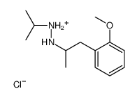 [1-(2-methoxyphenyl)propan-2-ylamino]-propan-2-yl-azanium chloride结构式