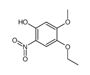 Phenol, 4-ethoxy-5-methoxy-2-nitro- (6CI) Structure