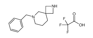 6-benzyl-2,6-diazaspiro[3.5]nonane,2,2,2-trifluoroacetic acid结构式